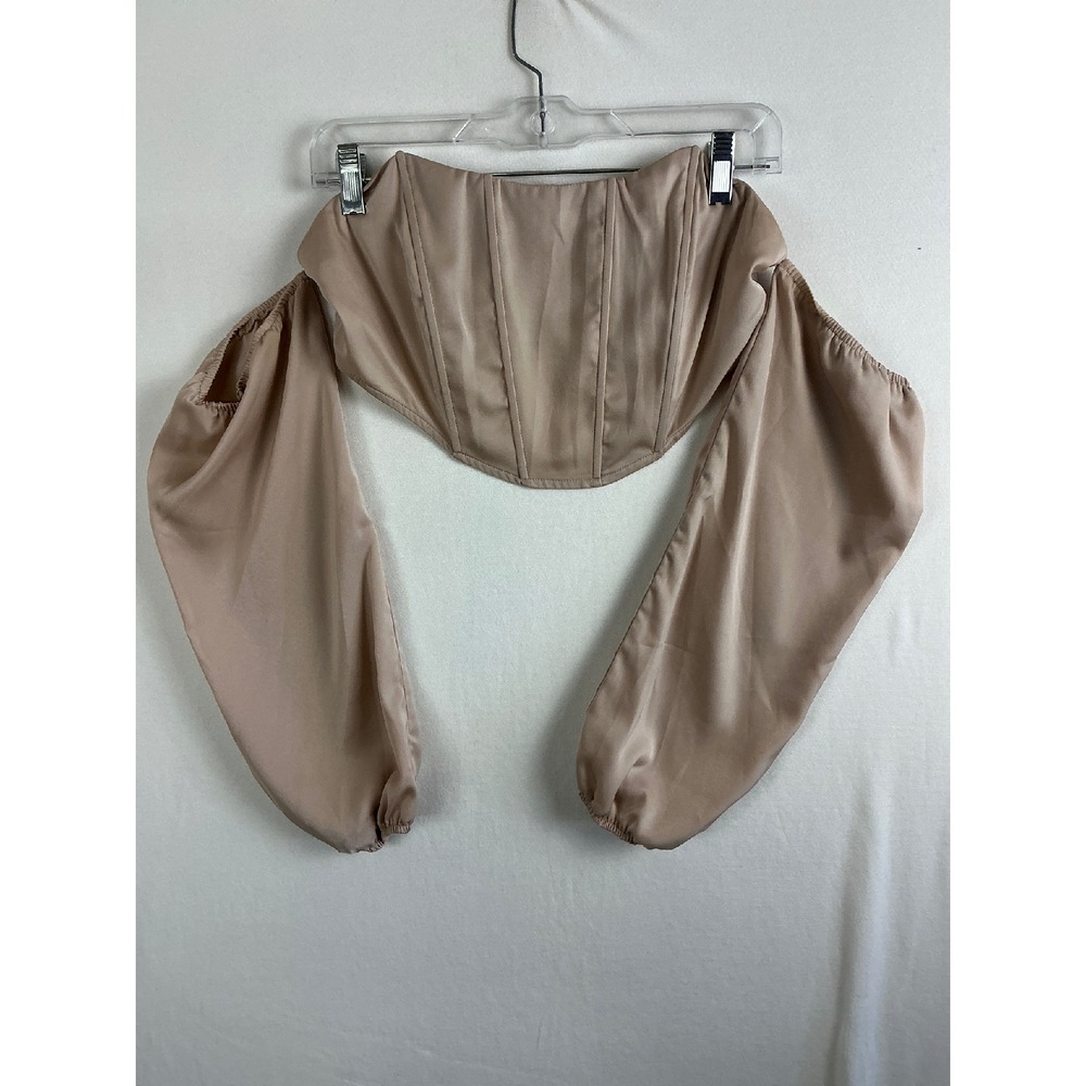 Shein Corset Top Women's Medium‎ Blouse Off Shoulder Long Sleeve